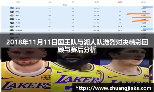 2018年11月11日国王队与湖人队激烈对决精彩回顾与赛后分析
